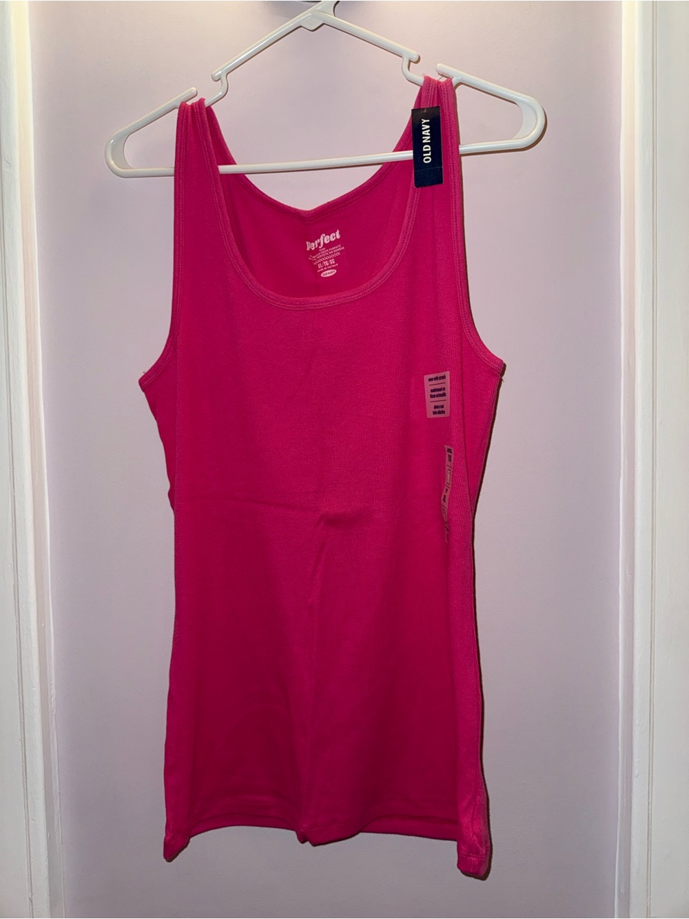Old Navy Hot Pink Scoop Neck Tank Top